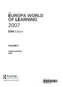 The Europa world of learning 2007.