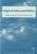 Hegel on ethics and politics