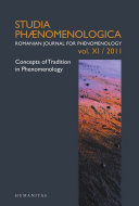 Concepts of tradition in phenomenology