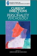 Current directions in personality psychology /
