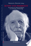 Artă şi adevăr Volum omagial pentru Walter Biemel la aniversarea a 85 de ani = Kunst und Wahrheit : Festschrift fur Walter Biemel zu seinem 85. Geburtstag /
