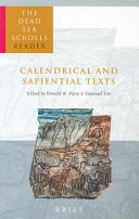Calendrical and sapiential texts