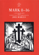 Mark 8-16 a new translation with introduction and commentary /