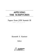 Applying the scriptures : papers from ICBI summit III.