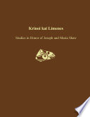 Krinoi kai limenes studies in honor of Joseph and Maria Shaw /
