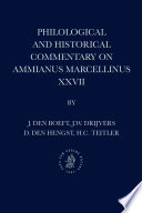 Philological and historical commentary on Ammianus Marcellinus XXVII