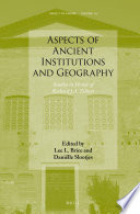 Aspects of ancient institutions and geography : studies in honor of Richard J. A. Talbert /