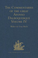 Commentaries of the great Afonso Dalboquerque.