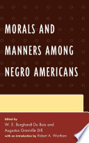 Morals and manners among Negro Americans