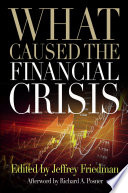 What caused the financial crisis