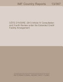 Côte d'Ivoire : 2013 article IV consultation and fourth review under the extended credit facility arrangement /
