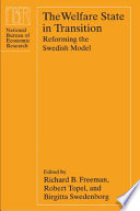 The welfare state in transition reforming the Swedish model /