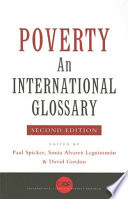 Poverty : an international glossary /