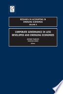 Corporate governance in less developed and emerging economies
