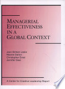 Managerial effectiveness in a global context