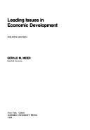 Leading issues in economic development /