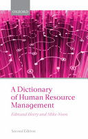 A dictionary of human resource management /