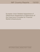 European Union : Publication of Financial Sector Assessment Program Documentation&#x2014;Detailed Assessment of Observance of the CPSS-IOSCO Principles for Financial Market Infrastructures.