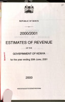 Estimates of revenue of the Government of Kenya for the year ending 30th June, 2011.