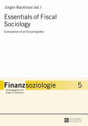 Essentials of fiscal sociology /