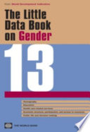 The little data book on gender 2013.