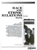 Annual editions: Race and ethics relations : 1993/94.