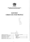 Mavoko urban sector profile /