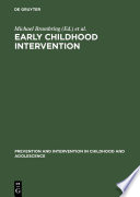 Early childhood intervention : theory, evaluation, and practice /