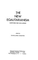 The New egalitarianism : questions and challenges /