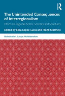 The unintended consequences of interregionalism : effects on regional actors, societies and structures /