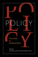 Policy from ideas to implementation : in honour of Professor G. Bruce Doern /