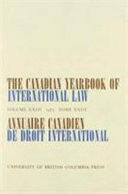 The Canadian yearbook of international law, 1985