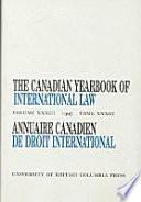 The Canadian yearbook of international law, 1995