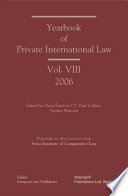 Yearbook of private international law.