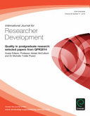 Quality in postgraduate research : selected papers from QPR2014 /