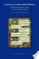 "Recevez ce mien petit labeur" studies in Renaissance music in honour of Ignace Bossuyt /