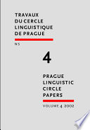 Prague Linguistic Circle papers Travaux du cercle linguistique de Prague n.s.