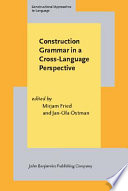 Construction grammar in a cross-language perspective