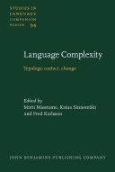 Language complexity typology, contact, change /