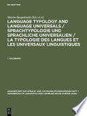 Language typology and language universals an international handbook.