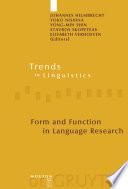 Form and function in language research papers in honour of Christian Lehmann /