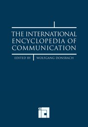 The international encyclopedia of communication. vol. ix /