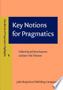 Key notions for pragmatics