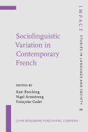 Sociolinguistic variation in contemporary French