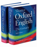 Shorter Oxford English dictionary on historical principles /