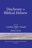 Diachrony in biblical Hebrew