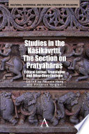 Studies in the Kāśikāvr̥tti the section on Pratyāhāras : critical edition, translation and other contributions /
