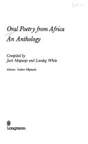 Oral poetry from Africa : an anthology /