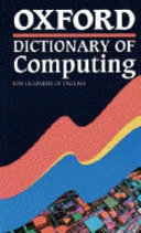 Oxford dictionary of computing : for learners of English /