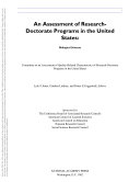An Assessment of research-doctorate programs in the United States biological sciences /